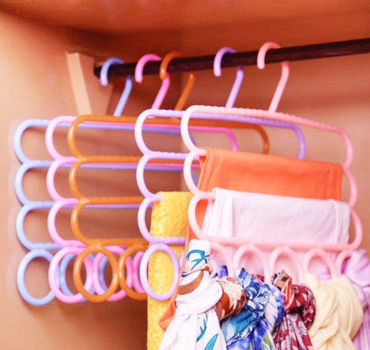 9 Hole Magic Rotating Hanger | Smart Cloth Organizer