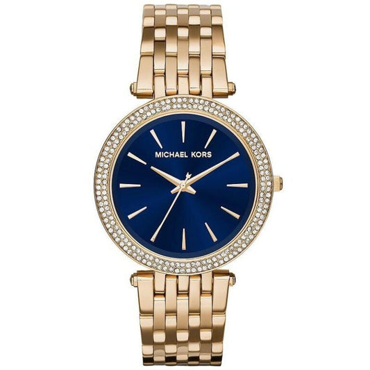 Michael Kors Women’s Quartz Stainless Steel Blue Dial 39mm Watch MK3406